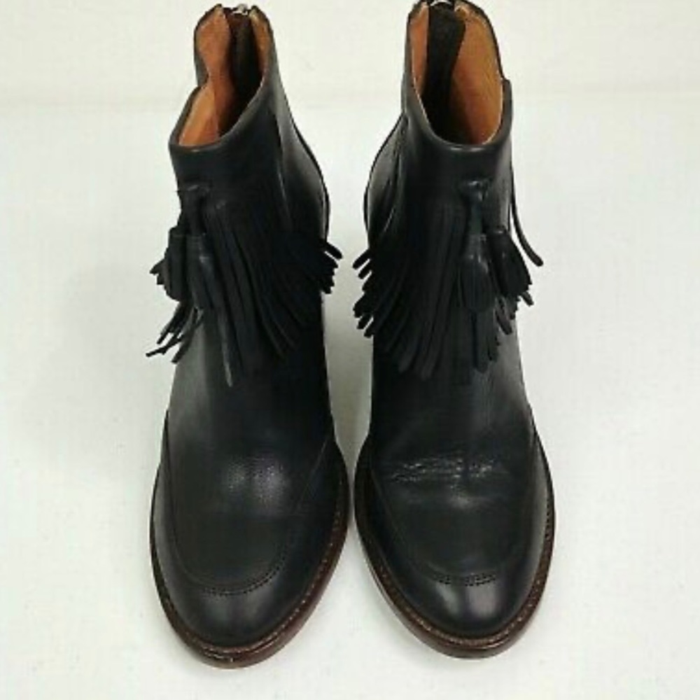 Madewell Adi Fringe Leather Ankle Woman boots